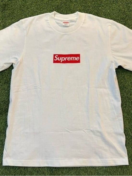 Supreme Other - Supreme White T-Shirt with Red Logo Tag